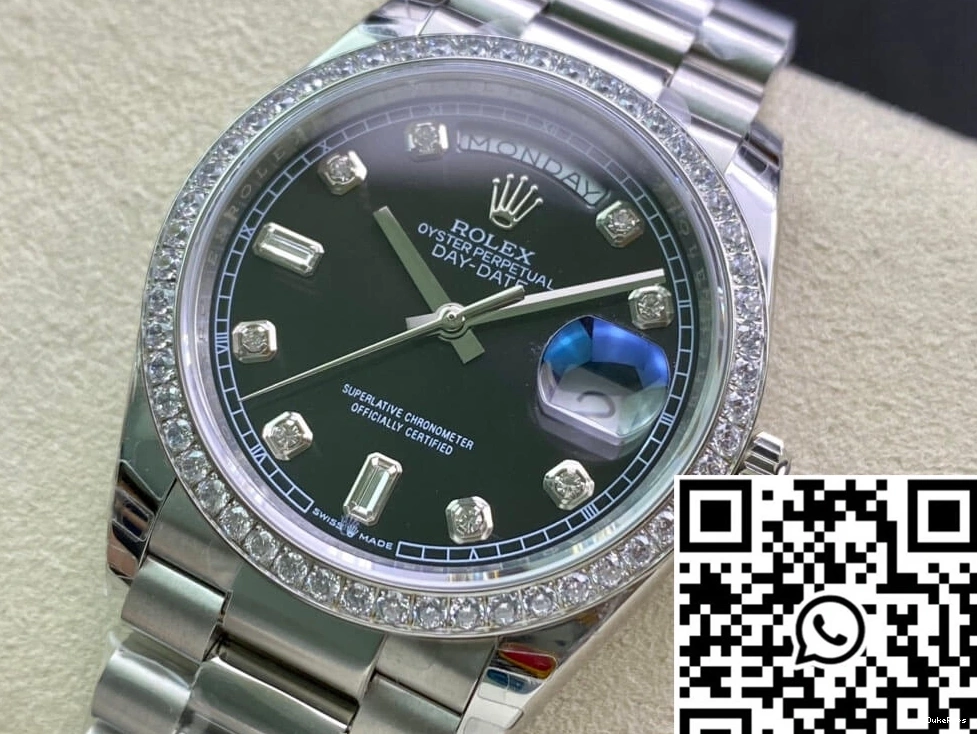 Rolex EW 118346 36MM Date Bezel Day Factory Diamond-set 0115